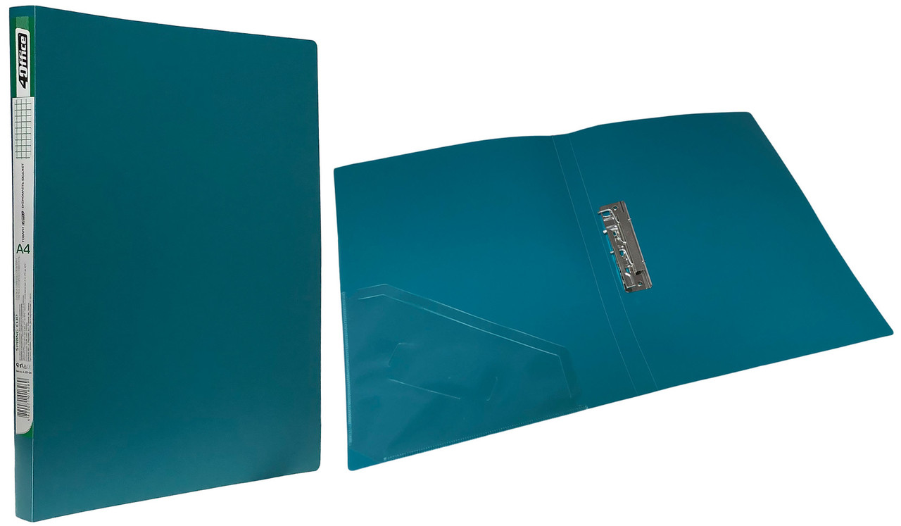 Папка з притиском 4OFFICE (4-221-04), 500 мкм, A4, 180 аркушів, зелена